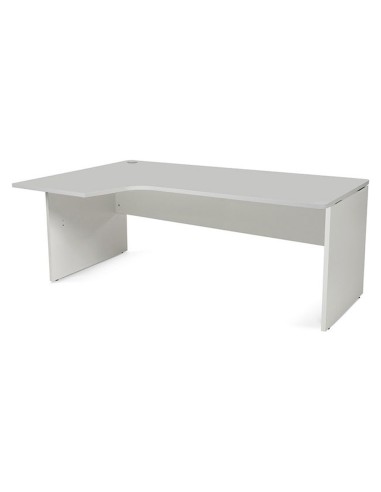 MESA ROCADA WORK 180X120 CM IZQUIERDA AB02 ALUM/GRIS 2054AB02