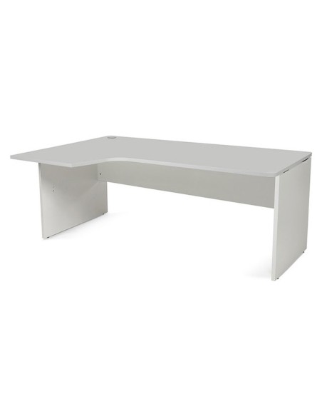MESA ROCADA WORK 180X120 CM IZQUIERDA AB02 ALUM/GRIS 2054AB02