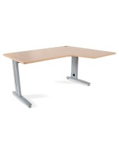 MESA ROCADA SERIE METAL 160X120 CM DERECHA ACABADO AC01 HAYA 2051AC01