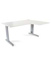 MESA ROCADA METAL 160X120 CM DERECHA ACABADO AC04 BLANCO 2051AC04