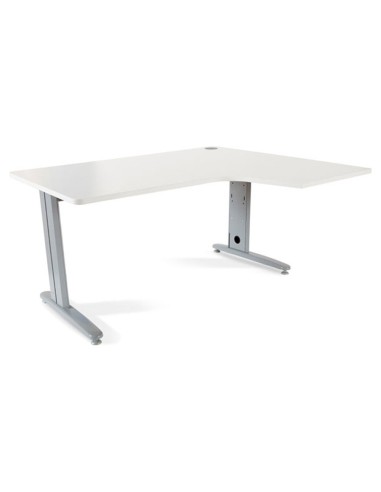 MESA ROCADA METAL 160X120 CM DERECHA ACABADO AC04 BLANCO 2051AC04