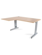 MESA ROCADA METAL 160X120 CM IZQUIERDA ACABADO AC01 HAYA 2053AC01