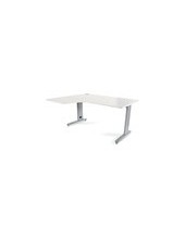 MESA ROCADA METAL 160X120 CM IZQUIERDA ACABADO AC04 BLANCO 2053AC04 2