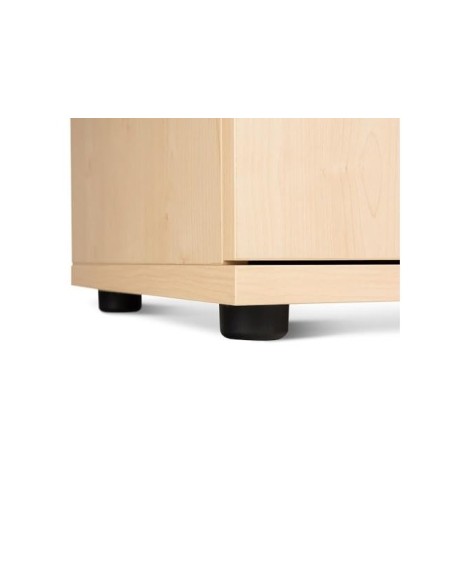ARMARIO ROCADA C/3 ESTANTES 2 PUERTAS 195X90X45CM GRIS/HAYA