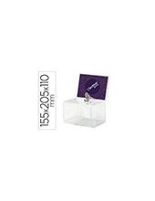BUZON SUGERENCIA CERRADURA DOS LLAVES COL.CRISTAL TPTE 109X154X205 MM 2