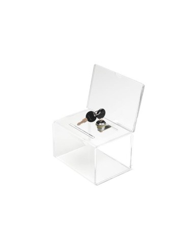 BUZON SUGERENCIA CERRADURA DOS LLAVES COL.CRISTAL TPTE 109X154X205 MM