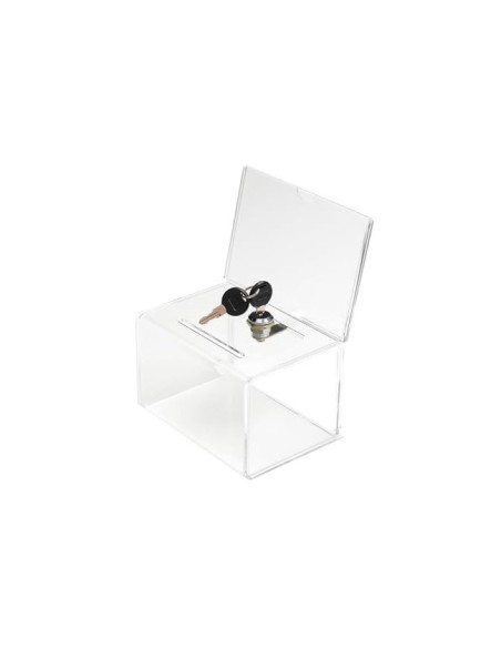 BUZON SUGERENCIA CERRADURA DOS LLAVES COL.CRISTAL TPTE 109X154X205 MM