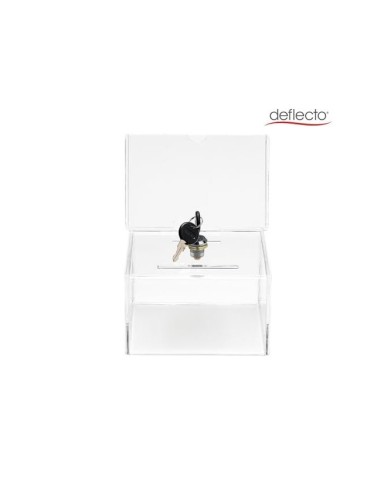 BUZON SUGERENCIA CERRADURA DOS LLAVES COL.CRISTAL TPTE 109X154X205 MM