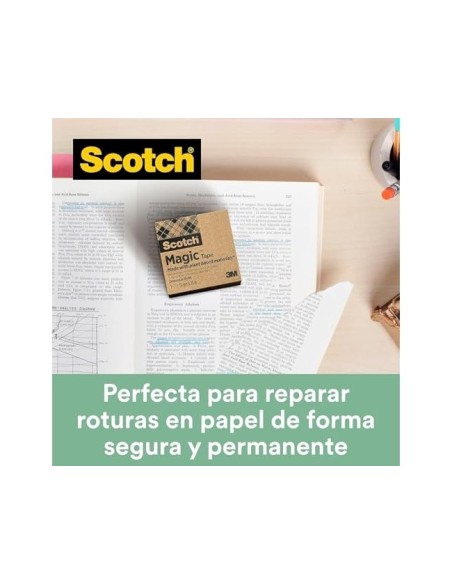 CINTA ADHESIVA SCOTCH MAGIC 33X19 MM PACK DE 9 ROLLOS 900-1933-9
