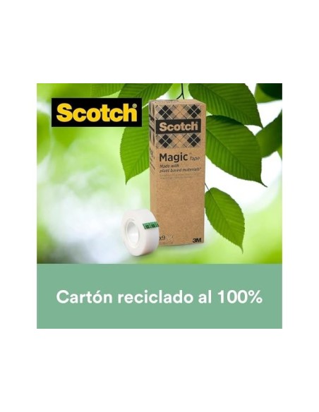 CINTA ADHESIVA SCOTCH MAGIC 33X19 MM PACK DE 9 ROLLOS 900-1933-9