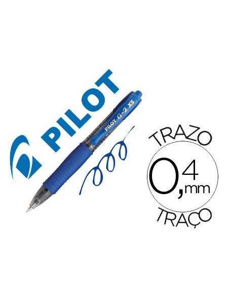 BOLIGRAFO MINI PILOT G-2 PIXIE AZ.TINTA GEL RETRACTIL  BL-G2-XS-7-L