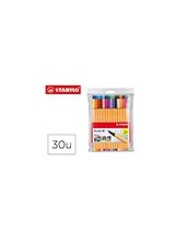 ROTULADOR STABILO POINT 88 COLORES NEON ESTUCHE 25+5 UNIDADES 2