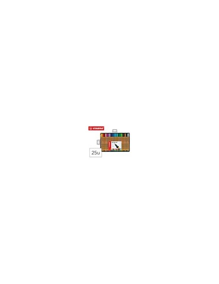 ROTULADOR STABILO PUNTA FIBRA POINT 88 ESTUCHE 25 COL.SURT.8825-1