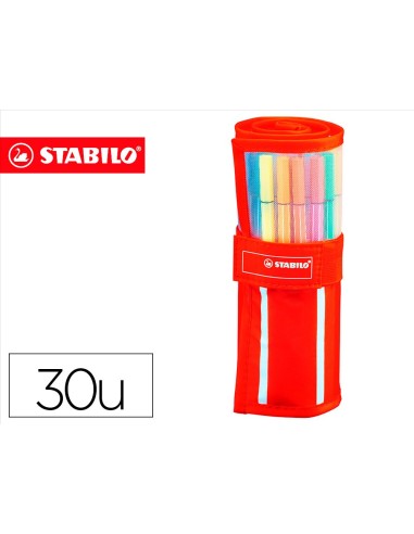 ROTULADOR STABILO ACUARELABLE PEN 68. 24 COLORES STD+6 NEON 6830-1