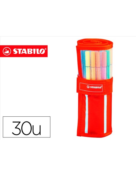 ROTULADOR STABILO ACUARELABLE PEN 68. 24 COLORES STD+6 NEON 6830-1