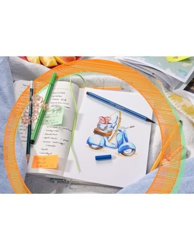 ROTULADOR STABILO ACUARELABLE PEN 68. 24 COLORES STD+6 NEON 6830-1