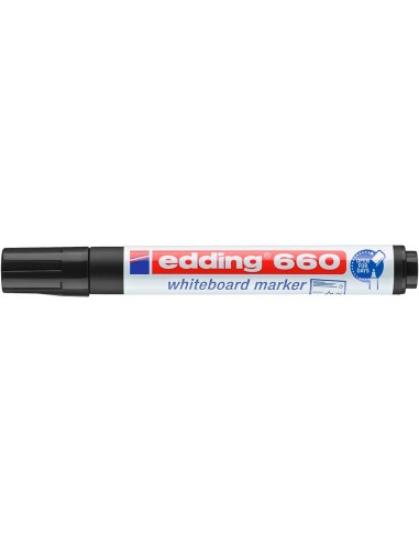 ROTULADOR EDDING PIZARRA BL.660 NG. P. RED. 3MM.RECARGABLE 660-01