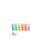 ROTULADOR LIDERPAPEL MINI FLUORESCENTE PASTEL ESTUCHE 6 UD. SURTIDOS 2