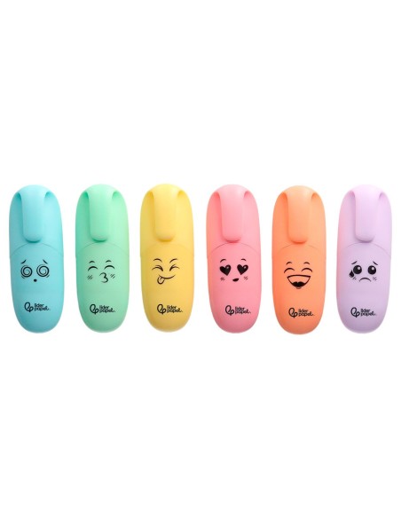ROTULADOR LIDERPAPEL MINI FLUORESCENTE PASTEL ESTUCHE 6 UD. SURTIDOS