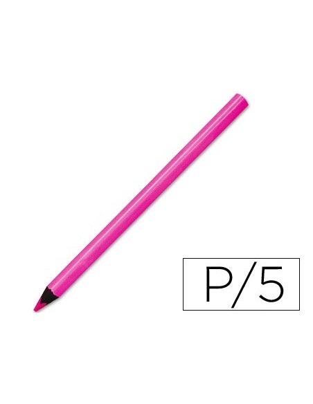 LAPICES DE COLORES LIDERPAPEL JUMBO NEON ROSA