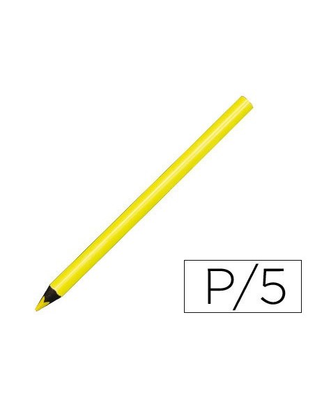 LAPICES DE COLORES LIDERPAPEL JUMBO NEON AMARILLO