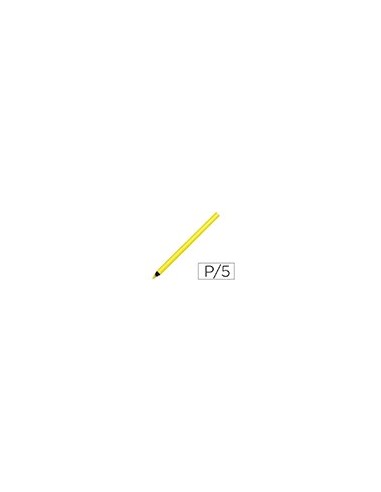 LAPICES DE COLORES LIDERPAPEL JUMBO NEON AMARILLO