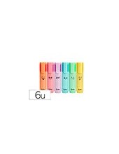 ROTULADOR  FLUOR.PASTEL BISELADA  6 UD.SURT. 2
