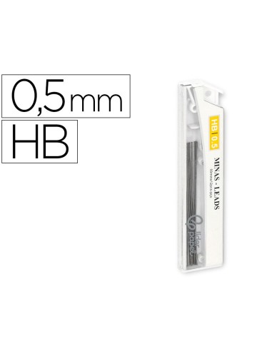 MINAS GRAFITO 0.5 MM HB TUBO 12 MINAS