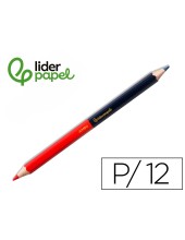 LAPICES DE COLORES LIDERPAPEL BICOLOR JUMBO