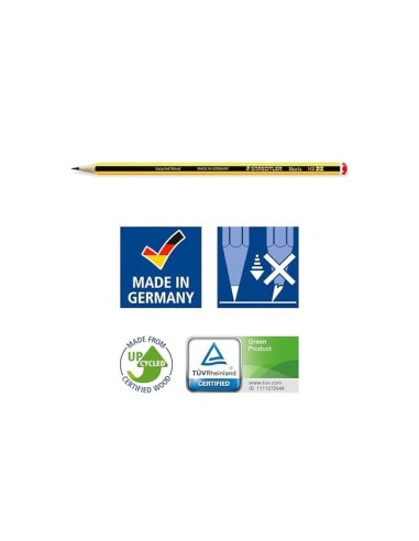 LAPICES GRAFITO STAEDTLER NORIS N.0 2B