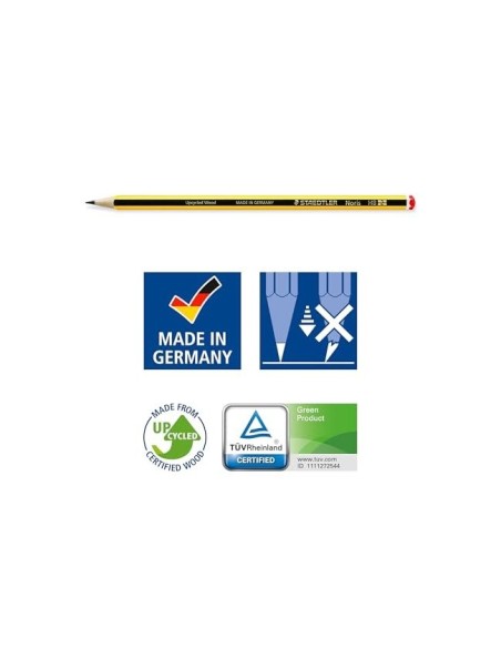 LAPICES GRAFITO STAEDTLER NORIS N.0 2B