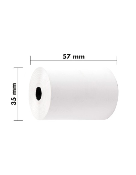 ROLLO SUMADORA EXACOMPTA SAFE CONTACT TERMICO 57MM X 35MM 44 G/M2
