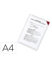 FUNDA TARIFOLD ADHESIVA REMOV.A4 ESQUINA MAGNETICA 10 H.PACK 5 U.