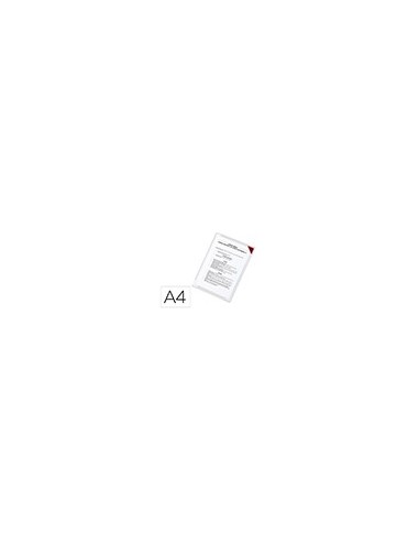 FUNDA TARIFOLD ADHESIVA REMOV.A4 ESQUINA MAGNETICA 10 H.PACK 5 U.
