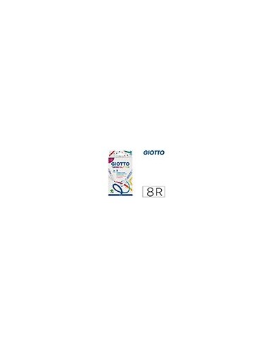 ROTULADOR GIOTTO TURBO GLITTER PURPURINA CAJA DE 8 UNIDADES