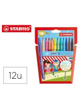 ROTULADOR STABILO POWER CAJA DE 12 COLORES