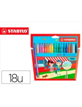 ROTULADOR STABILO POWER CAJA DE 18 COLORES