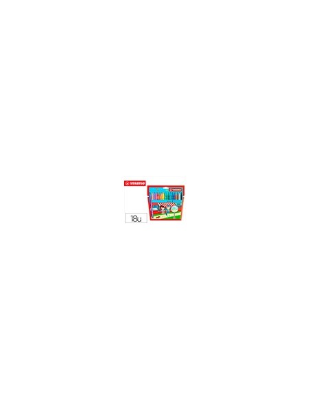 ROTULADOR STABILO POWER CAJA DE 18 COLORES
