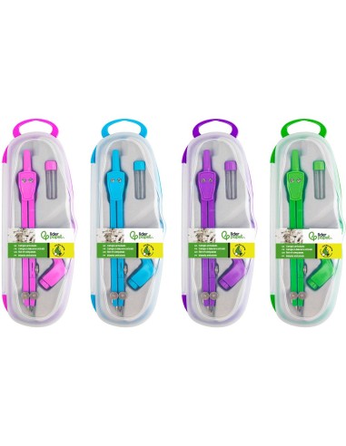 COMPAS LIDERPAPEL ARTICULADO CON ADAPTADOR UNIVERSAL COLOR MP17