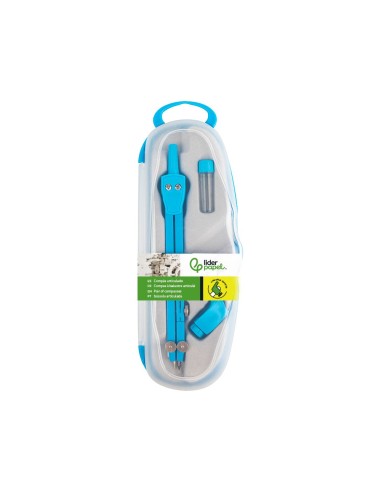 COMPAS LIDERPAPEL ARTICULADO CON ADAPTADOR UNIVERSAL COLOR MP17