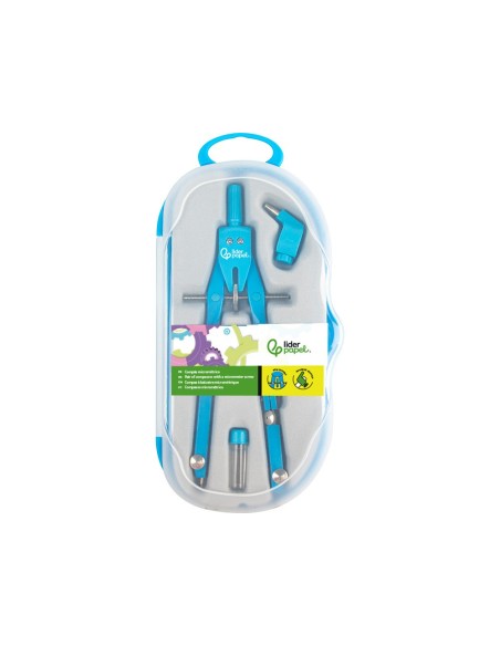 COMPAS LIDERPAPEL MICROMETRICO CON ADAPTADOR COLOR MP18