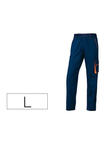 PANTALON TRABAJO DELTAPLUS CINTURA AJUST.5 BOLS.COL.AZ.NJ. TALLA L