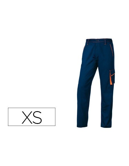 PANTALON TRABAJO DELTAPLUS CINTURA AJUST.5 BOLS.COL.AZ.NJ. TALLA XS