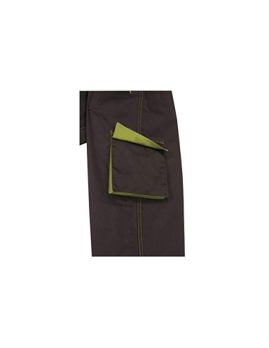 PANTALON TRABAJO DELTAPLUS CINTURA AJUST.5 BOLS.COL.GRISVE.T. L T. L