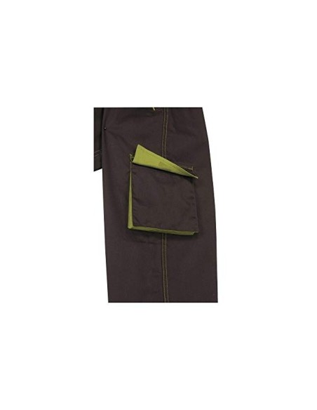 PANTALON TRABAJO DELTAPLUS CINTURA AJUST.5 BOLS.COL.GRISVE.T. L T. L