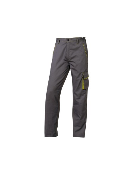PANTALON TRABAJO DELTAPLUS CINTURA AJUST.5 BOLS.COL.GRISVE.T. L T. L