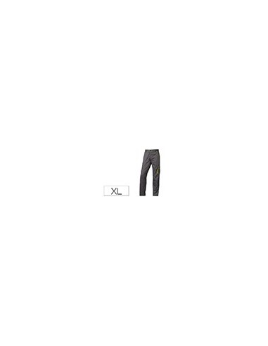 PANTALON TRABAJO DELTAPLUS CINTURA AJUST.5 BOLS.COL.GRISVE.TALLA XL