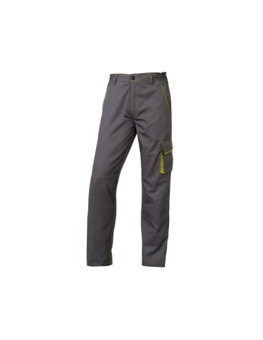 PANTALON TRABAJO DELTAPLUS CINTURA AJUST.5 BOLS.COL.GRISVE.TALLA XL