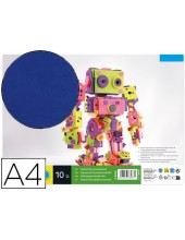 GOMA EVA LIDERPAPEL A4 60G/M2 ESPESOR 1,5MM AZ.PAQUETE 10 HOJAS GE75