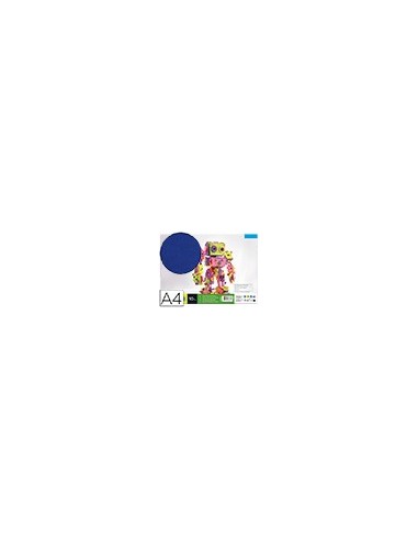 GOMA EVA LIDERPAPEL A4 60G/M2 ESPESOR 1,5MM AZ.PAQUETE 10 HOJAS GE75